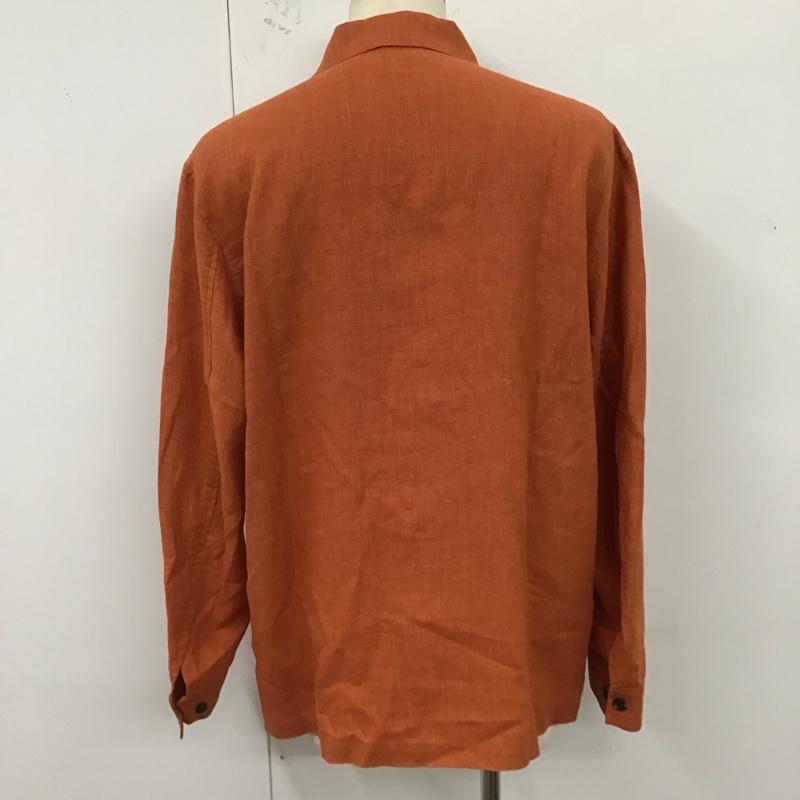チャップスラルフローレン CHAPSRALPHLAUREN ジャケット、上着 ジャケット、ブレザー 1513-4237 カバーオール 麻 リネン L 無地 橙 / オレンジ /  メンズ USED 古着 中古 10123298