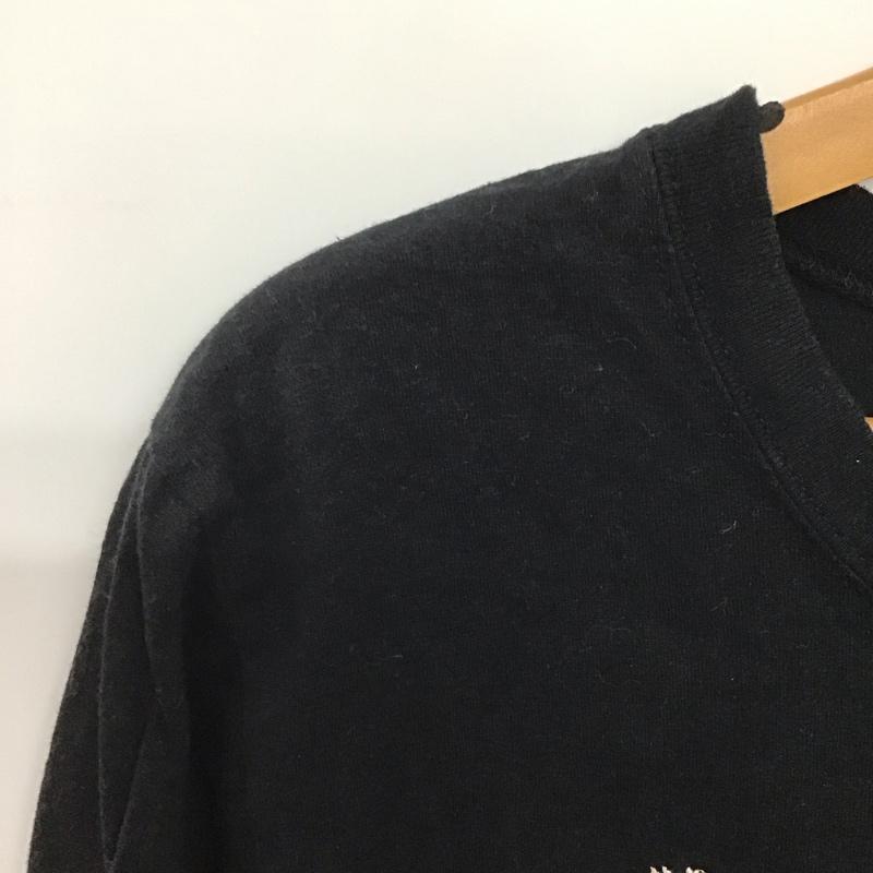ピンクハウス PINK HOUSE Tシャツ 七分袖 L 無地 黒 / ブラック /  レディース USED 古着 中古 10143376