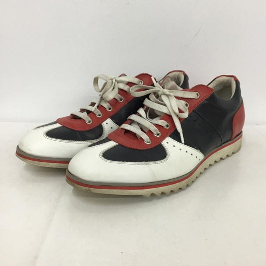 古着 USED スニーカー スニーカー GIANFRANCO LATTANZI 40 2733 無地 赤 / レッド / X 白 / ホワイト / X 紺 / ネイビー /  メンズ USED 古着 中古 10149455
