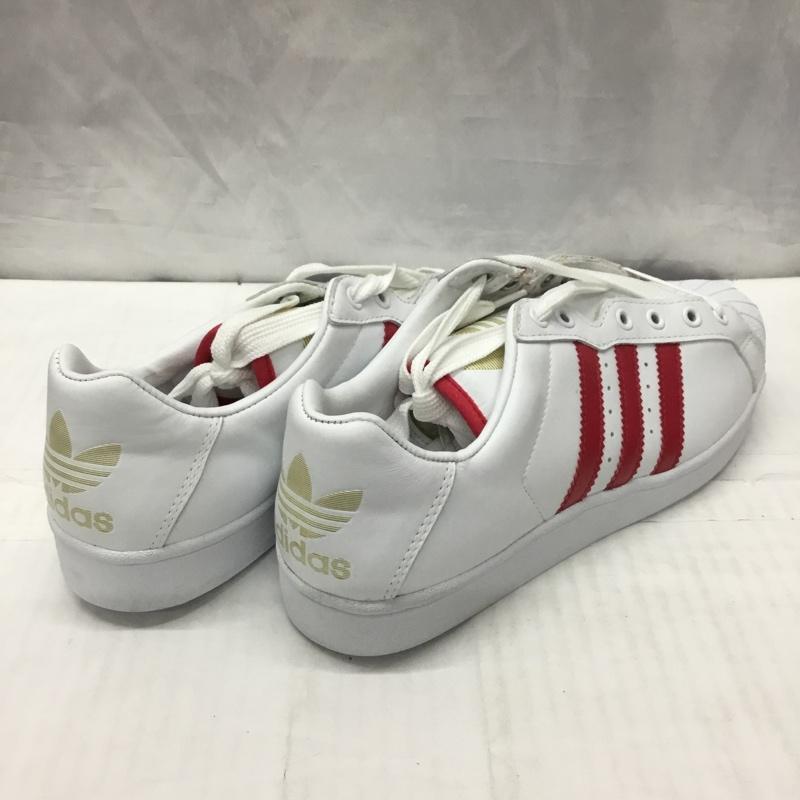 アディダス adidas スニーカー スニーカー 075105 ULTRA STAR 27cm 箱有 27.0cm ロゴ、文字 白 / ホワイト / X 赤 / レッド /  メンズ USED 古着 中古 10120730