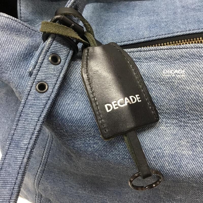ディケイド DECADE トートバッグ トートバッグ デニムレザー デニム風 ロゴ、文字 青 / ブルー /  メンズ USED 古着 中古 10113720