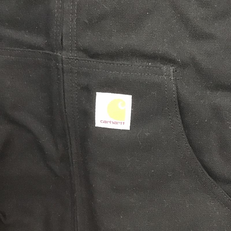 カーハート Carhartt ジャケット、上着 ジャンパー、ブルゾン ジップアップジャケット パーカージャケット アウター M ロゴ、文字 黒 / ブラック /  メンズ USED 古着 中古 10148005