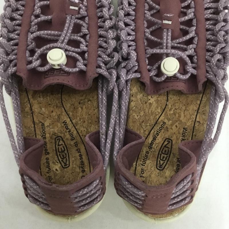 キーン KEEN サンダル サンダル 1028687 UNEEK 2 HARVEST アウトドアシューズ 25cm 25.0cm ロゴ、文字 紫 / パープル /  レディース USED 古着 中古 10138480