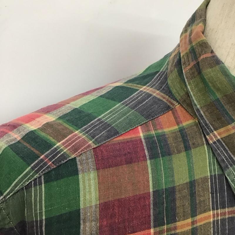 チャップスラルフローレン CHAPSRALPHLAUREN シャツ、ブラウス 半袖 半袖シャツ チェックシャツ ボタンダウンシャツ M チェック マルチカラー / マルチカラー /  メンズ USED 古着 中古 10111135