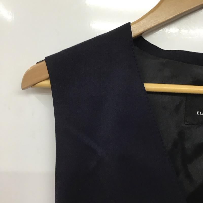 ブラックレーベルクレストブリッジ BLACK LABEL CRESTBRIDGE ベスト ベスト カジュアルベスト ノースリーブカットソー 前ボタン L 無地 紺 / ネイビー /  メンズ USED 古着 中古 10139598
