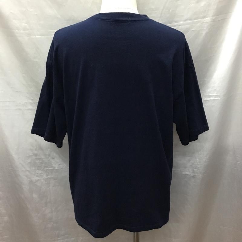 フリークスストア FREAK S STORE Tシャツ 半袖 FS-ST-01 クマ 刺繍 クルーネック L ワンポイント 紺 / ネイビー /  メンズ USED 古着 中古 10120992