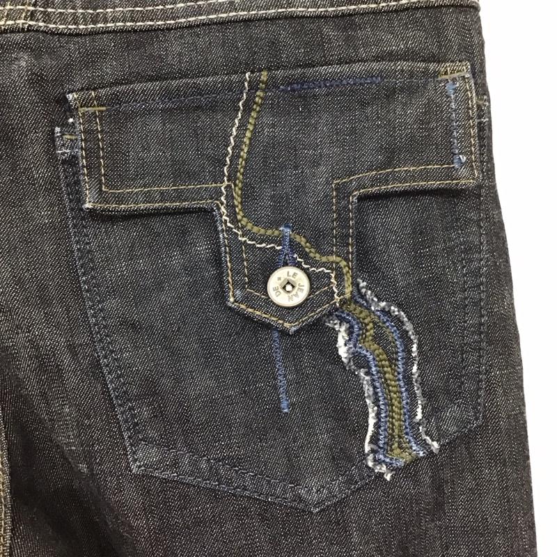 マリテフランソワジルボー MARITHEFRANCOISGIRBAUD パンツ デニム、ジーンズ M7-1182 裾ファスナー M 刺繍 インディゴ / インディゴ /  メンズ USED 古着 中古 10117965