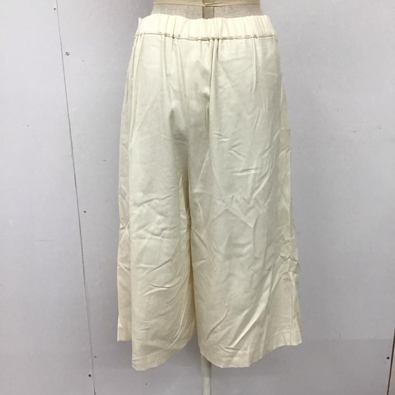 アンタイトル UNTITLED ボトムス ボトムス AE153-67416JJ ガウチョパンツ 1 無地 オフホワイト / オフホワイト /  レディース USED 古着 中古 10117253
