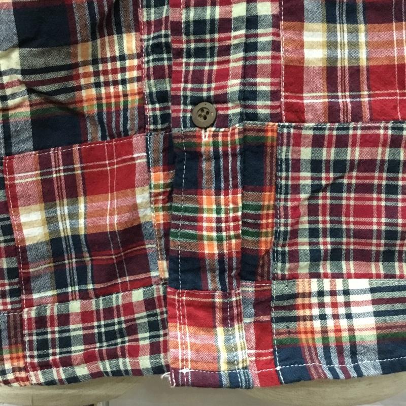 エディーバウアー Eddie Bauer シャツ、ブラウス 半袖 034-9894 ボタンダウン M チェック マルチカラー / マルチカラー /  メンズ USED 古着 中古 10111583