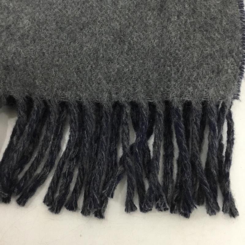 ヴィヴィアンウエストウッド Vivienne Westwood マフラー マフラー ウール ナイロン オーブ フリンジ  灰 / グレー / X 紺 / ネイビー /  レディース USED 古着 中古 10151188