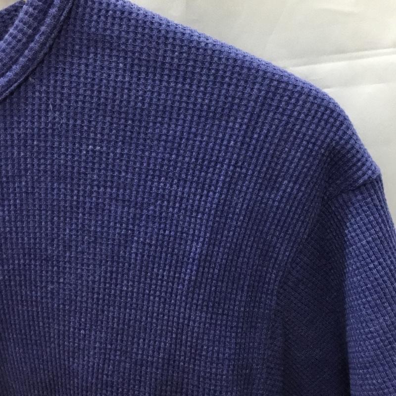 ナノユニバース nano・universe Tシャツ 半袖 672-0124062 クルーネック ワッフル M 無地 青 / ブルー /  メンズ USED 古着 中古 10119330