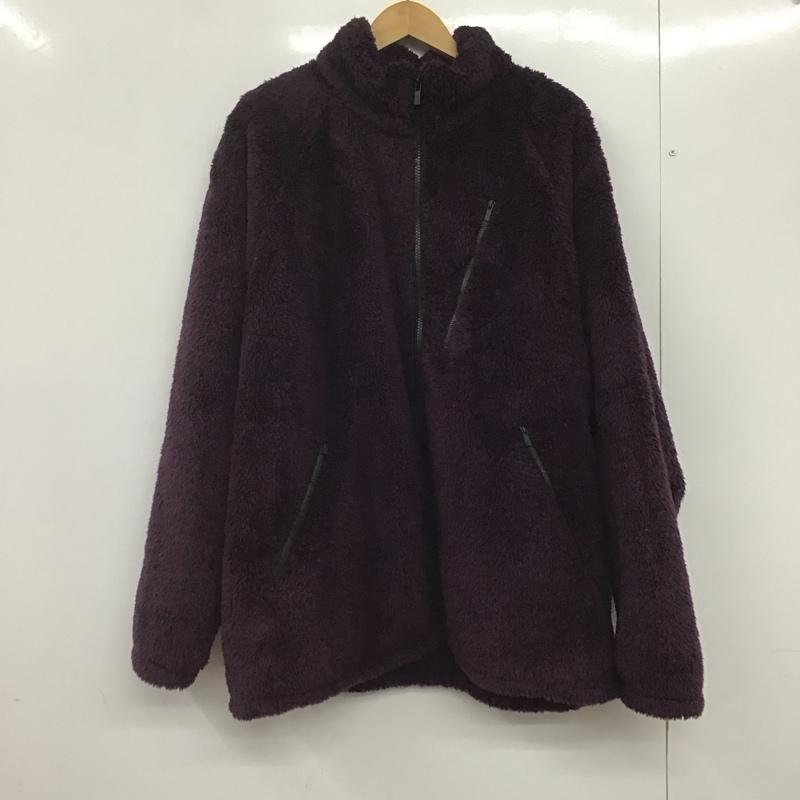 ユニクロ UNIQLO ジャケット、上着 ジャケット、ブレザー 341-480408 フリースジャケット NEEDLES コラボレーション XXL 無地 紫 / パープル /  メンズ USED 古着 中古 10146423