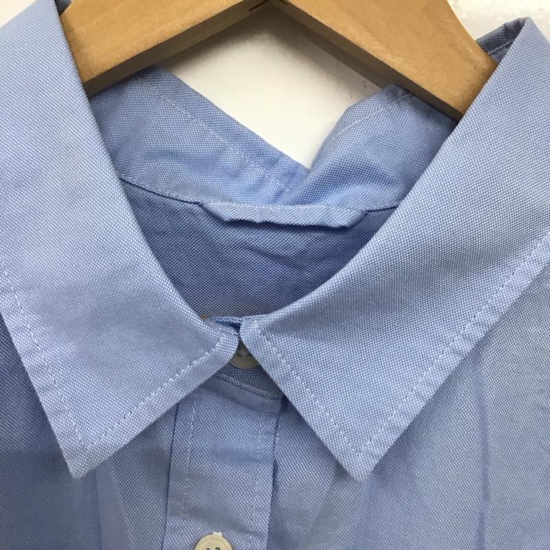 ユナイテッドアローズグリーンレーベルリラクシング UNITED ARROWS green label relaxing シャツ、ブラウス 長袖 3611-146-2112-7105 コットン オックス オーバー シャツ 36 無地 水色 / ライトブルー /  レディース USED 古着 中古 10133799