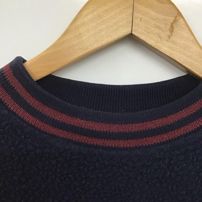 ポロバイラルフローレン Polo by RALPH LAUREN トレーナー 長袖 長袖ボアプルオーバー クルーネック トレーナー 90s usa製 M ロゴ、文字 紺 / ネイビー /  メンズ USED 古着 中古 10143523