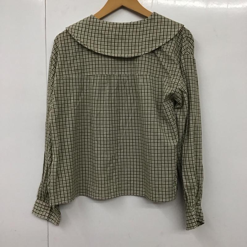 エヘカソポ ehka sopo シャツ、ブラウス 長袖 FREE チェック マルチカラー / マルチカラー /  レディース USED 古着 中古 10130879