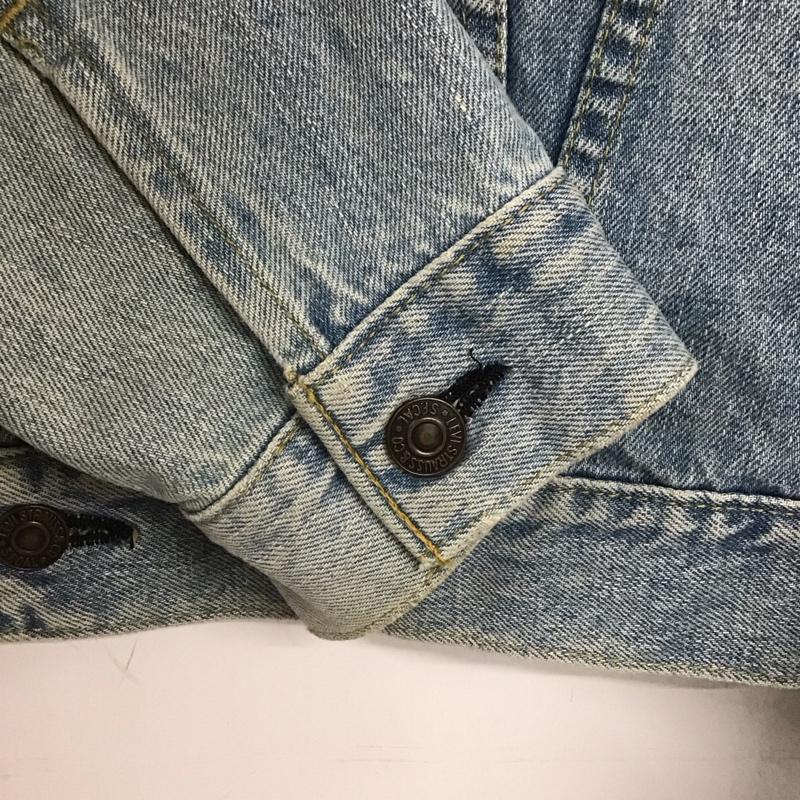 リーバイス Levi s ジャケット、上着 ジャケット、ブレザー 71557-0214 90s 復刻版 デニムジャケット ジージャン 38インチ 38 無地 水色 / ライトブルー /  メンズ USED 古着 中古 10144717