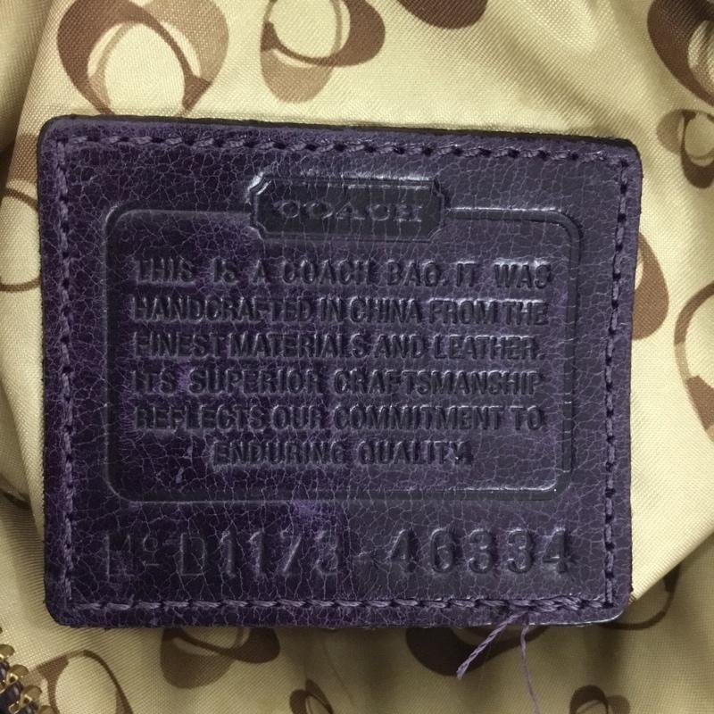 コーチ COACH ショルダーバッグ ショルダーバッグ 46334 ポシェット リボン 無地 紫 / パープル /  レディース USED 古着 中古 10133305