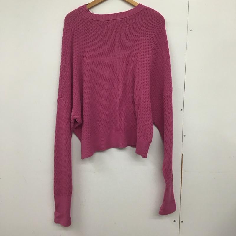 フリークスストア FREAK S STORE ニット、セーター 長袖 長袖ニットカットソー セーター FREE 総柄 マゼンタ / マゼンタ /  レディース USED 古着 中古 10147028