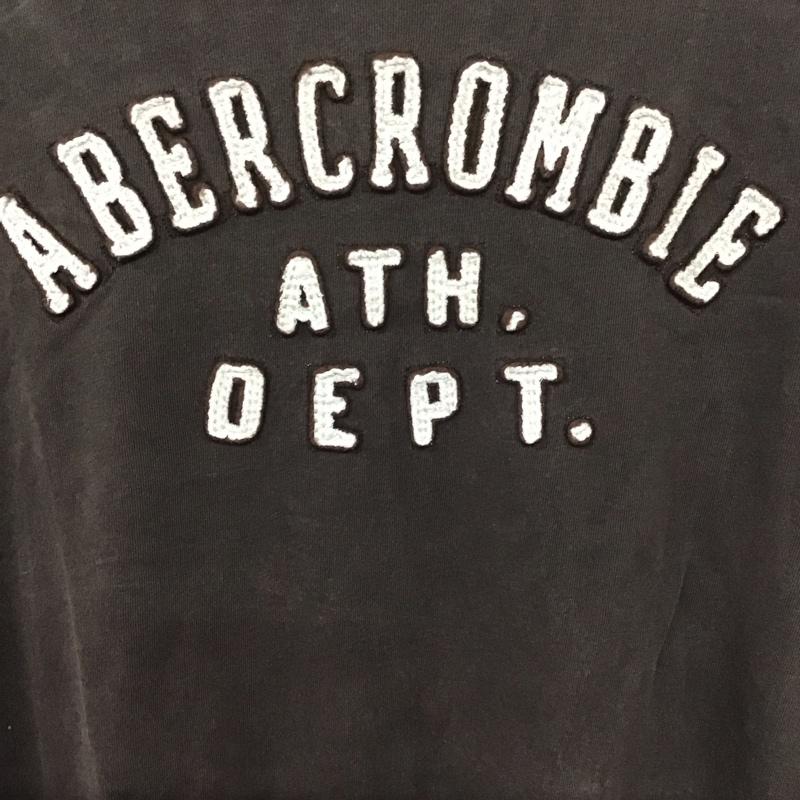 アバクロンビーアンドフィッチ ABERCROMBIE&FITCH カットソー 長袖 長袖カットソー プリントカットソー クルーネック S ロゴ、文字 茶 / ブラウン /  メンズ USED 古着 中古 10140123
