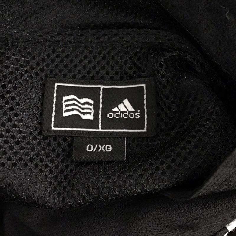アディダス adidas ジャケット、上着 ジャンパー、ブルゾン ジップアップジャケット ジャンパー ジャケット ナイロンジャケット アウター ロゴ、文字 黒 / ブラック /  メンズ USED 古着 中古 10123600