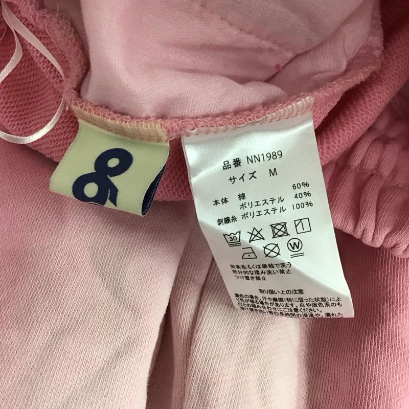 ナインティナインティ 9090 パンツ ワークパンツ、ペインターパンツ スウェットパンツ ワイドパンツ カジュアルパンツ M ロゴ、文字 桃 / ピンク /  メンズ USED 古着 中古 10151168