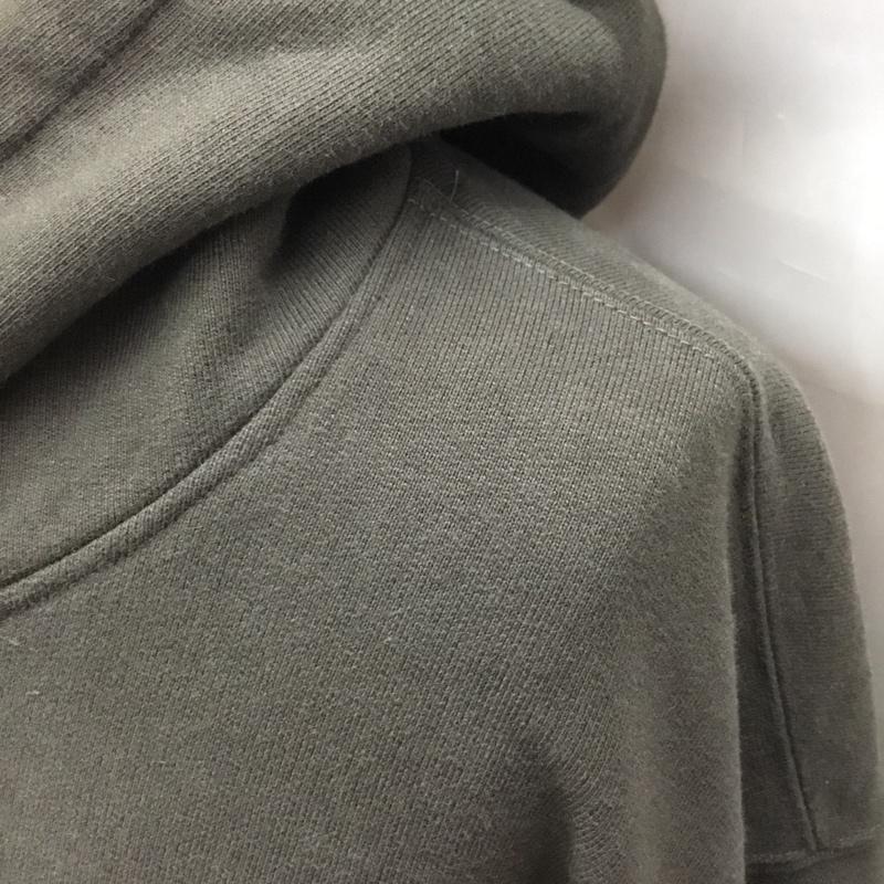 ヴィクティム VICTIM パーカー 長袖 長袖パーカー フード付きパーカー 無地スウェット トレーナー ダメージ加工 XL ダメージ加工 黒 / ブラック /  メンズ USED 古着 中古 10121539