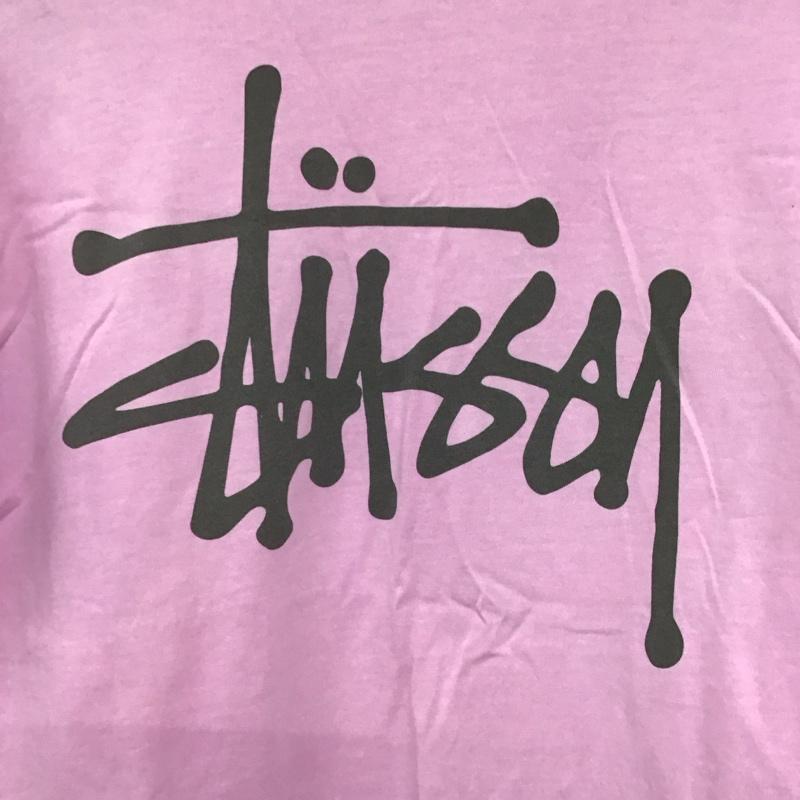 ステューシー STUSSY Tシャツ 長袖 クルーネック ロンT バックロゴ M ロゴ、文字 紫 / パープル /  メンズ USED 古着 中古 10146343