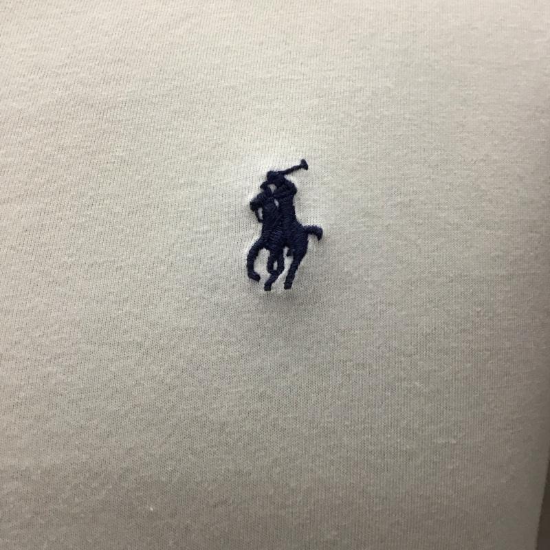 ポロラルフローレン POLO RALPH LAUREN Tシャツ 半袖 Vネック XS 無地 白 / ホワイト /  メンズ USED 古着 中古 10123404