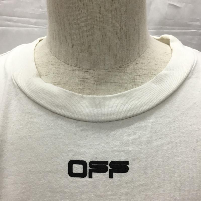 オフホワイト Off-White Tシャツ 半袖 omaa027s20185003 20SS AIRPORTTAPES/SSLIMTEE プリントTシャツ XL ロゴ、文字 白 / ホワイト /  メンズ USED 古着 中古 10108322