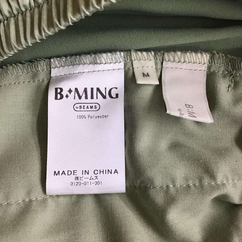 ビーミング バイ ビームス B:MING by BEAMS ボトムス ボトムス 93-23-0425-024 サテンテーパードパンツ M 無地 薄緑 / ライトグリーン /  レディース USED 古着 中古 10118348