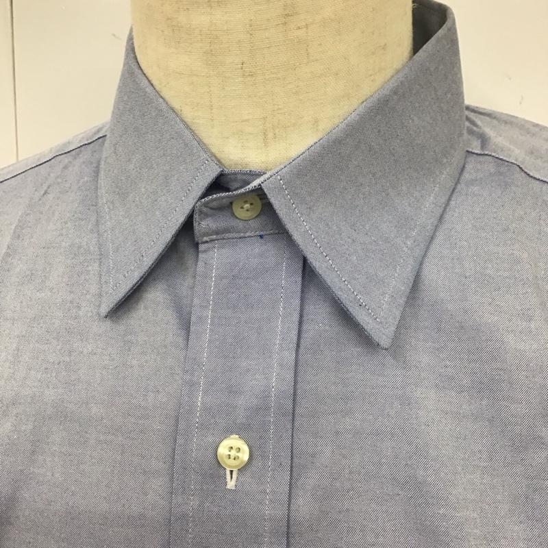 ブルックスブラザーズ BROOKS BROTHERS シャツ、ブラウス 長袖 長袖シャツ カラーシャツ ポケットシャツ 長袖カットソー 無地 水色 / ライトブルー /  メンズ USED 古着 中古 10113012