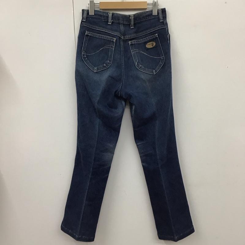 ラングラー Wrangler パンツ デニム、ジーンズ ハイウエスト ストレッチ ロゴ、文字 青 / ブルー /  メンズ USED 古着 中古 10112665