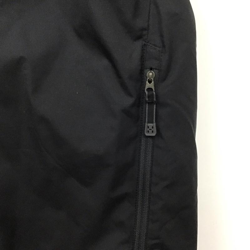 ホグロフス HAGLOFS ベスト ベスト ジップアップベスト ダウンベスト ノースリーブ M ロゴ、文字 黒 / ブラック /  メンズ USED 古着 中古 10130676