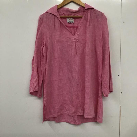 シンプリシテェ Simplicite シャツ、ブラウス 長袖 リネンシャツ 無地 桃 / ピンク /  レディース USED 古着 中古 10132776