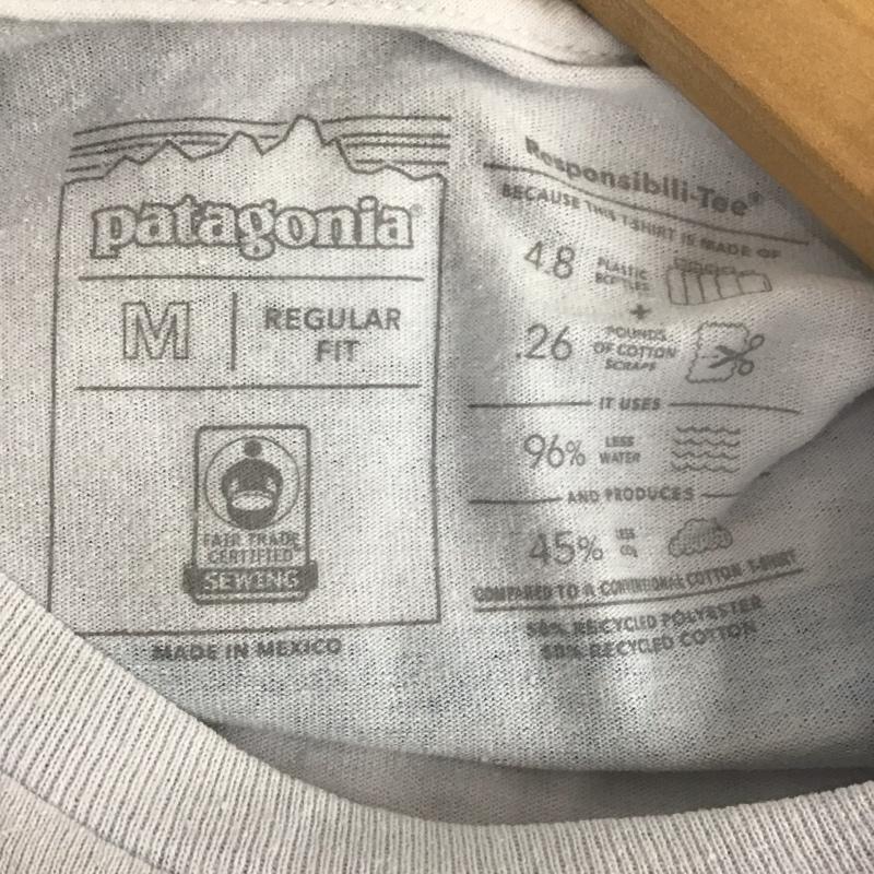 パタゴニア patagonia カットソー 長袖 38517 ロングスリーブラインロゴリッジレスポンシビリティー M ロゴ、文字 マルチカラー / マルチカラー /  メンズ USED 古着 中古 10148126
