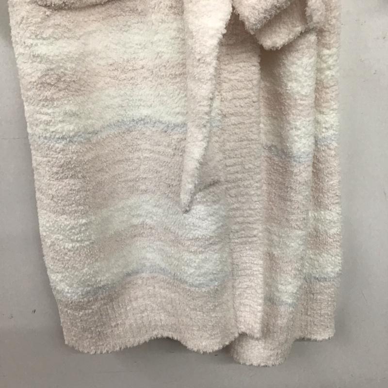 ジェラートピケ gelato pique カーディガン 長袖 PWNT185032 パウダーボーダーガウン ルームウェア ロゴ FREE ロゴ、文字 白 / ホワイト / X 桃 / ピンク / X 水色 / ライトブルー /  レディース USED 古着 中古 10145906