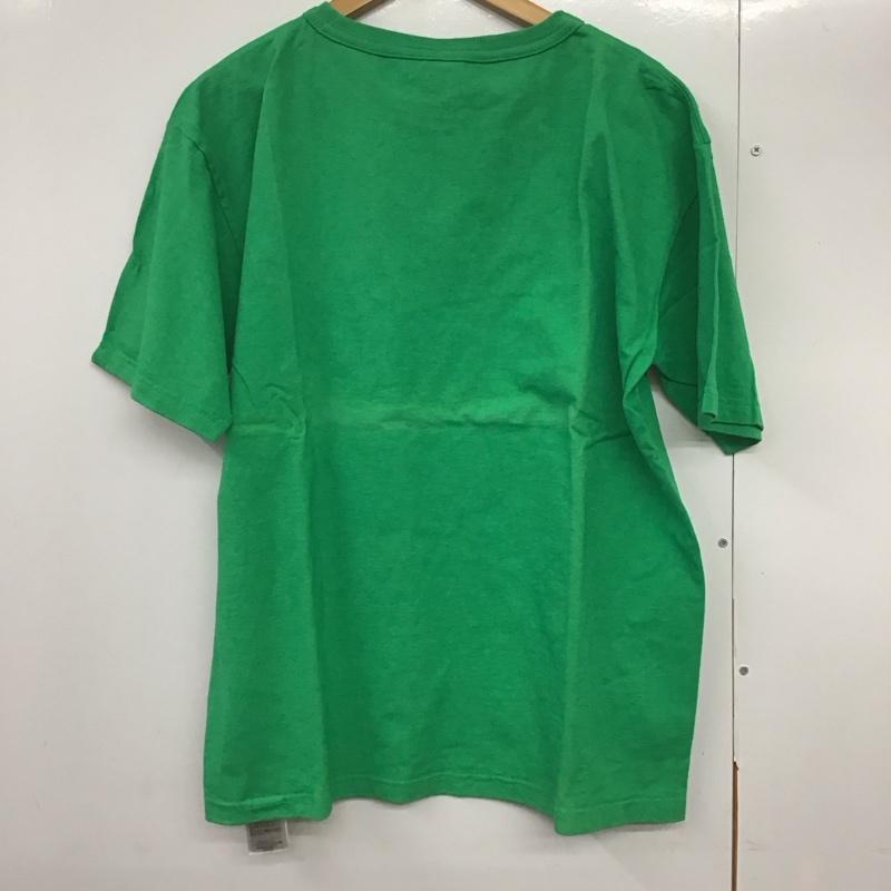 チャンピオン Champion Tシャツ 半袖 c5-b303 半袖カットソー 無地Tシャツ L 無地 緑 / グリーン /  メンズ USED 古着 中古 10141950