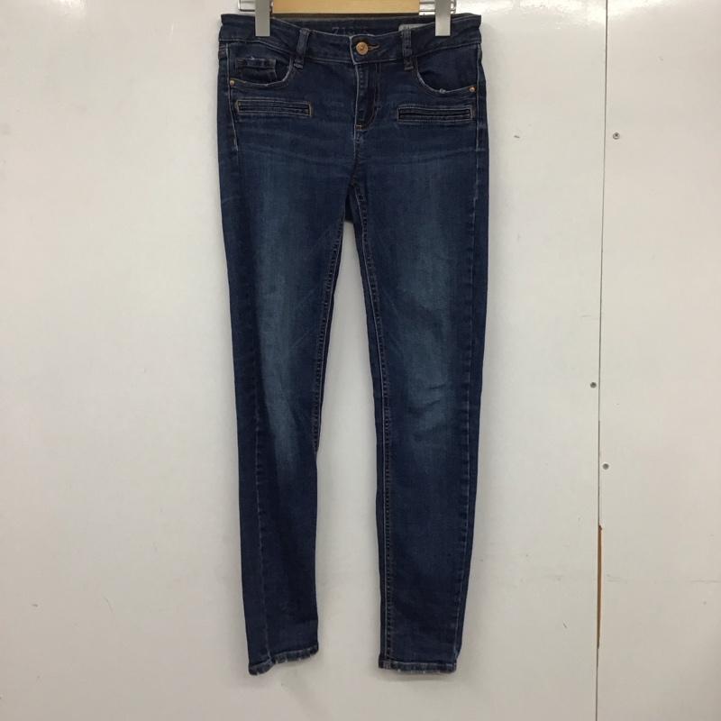 ザラ ZARA パンツ デニム、ジーンズ スキニー ストレッチ 34 無地 青 / ブルー /  レディース USED 古着 中古 10133698