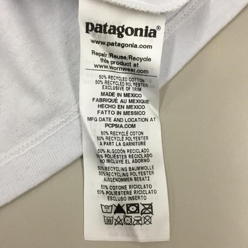 パタゴニア patagonia Tシャツ 半袖 S プリント X ロゴ、文字 白 / ホワイト /  メンズ USED 古着 中古 10113472