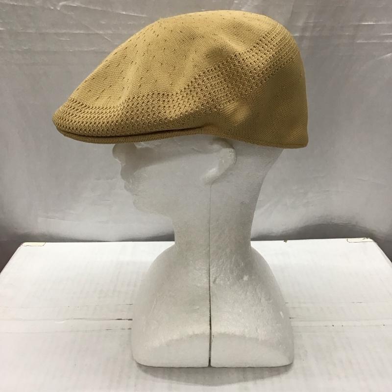 カンゴール KANGOL 帽子 ハンチング 0290BC Tropic 504 Ventair ロゴ、文字 ベージュ / ベージュ /  メンズ USED 古着 中古 10120890
