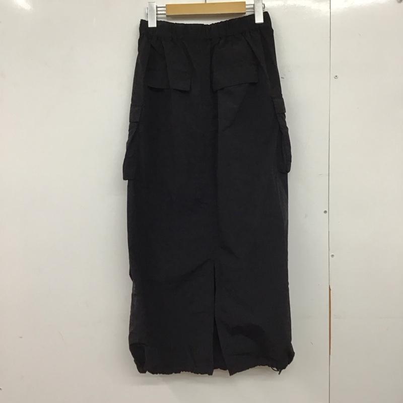 ローリーズファーム LOWRYS FARM スカート ロングスカート FREE 無地 黒 / ブラック /  レディース USED 古着 中古 10150541