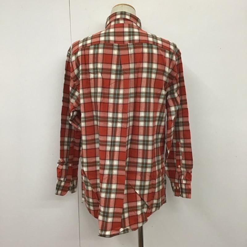 ブルックスブラザーズ BROOKS BROTHERS シャツ、ブラウス 長袖 ボタンダウンシャツ M チェック マルチカラー / マルチカラー /  メンズ USED 古着 中古 10111382