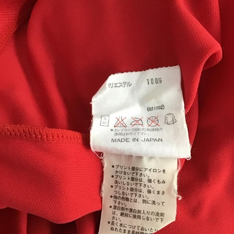 アディダス adidas Tシャツ 半袖 ロゴ、文字 X プリント 赤 / レッド /  メンズ USED 古着 中古 10128483