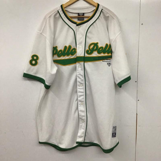 ペレペレ PELLEPELLE シャツ、ブラウス 半袖 XL ロゴ、文字 白 / ホワイト /  メンズ USED 古着 中古 10144892