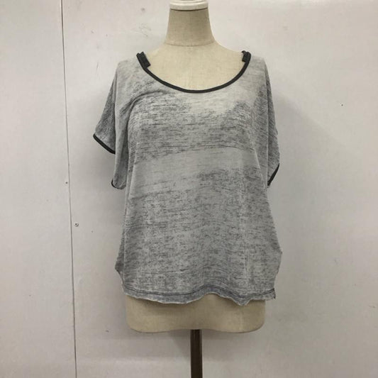 ディーゼル DIESEL Tシャツ 半袖 クルーネック S 総柄 灰 / グレー /  レディース USED 古着 中古 10112340