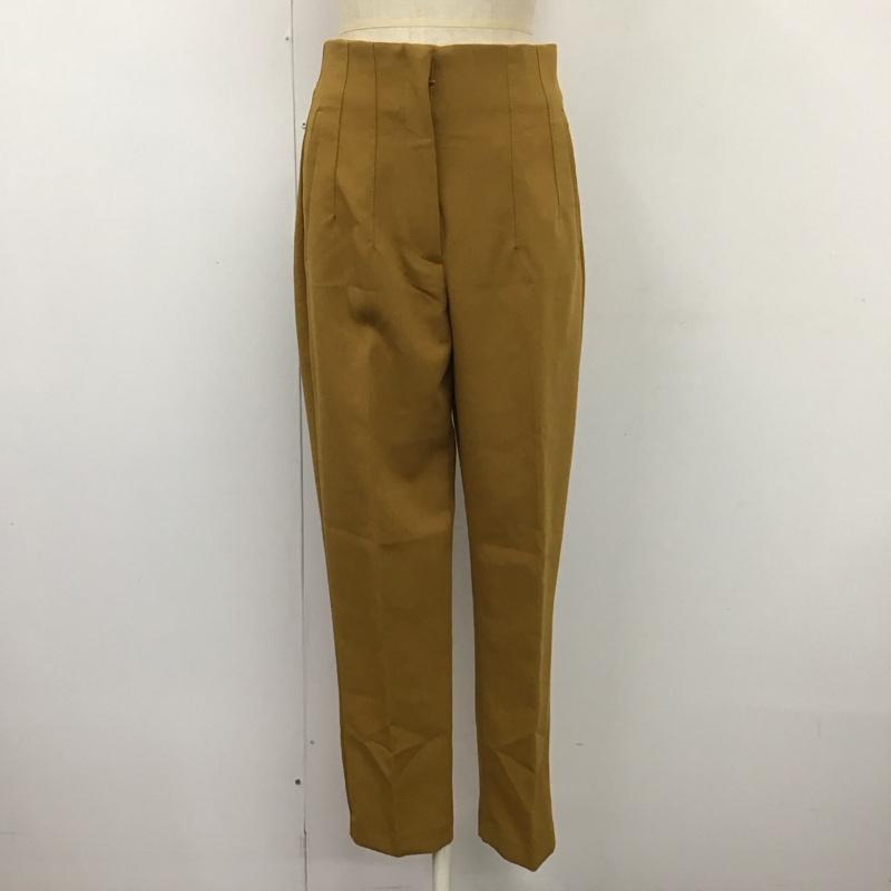 ザラ ZARA ボトムス ボトムス 7901 432 305 ハイウエスト テーパードパンツ S 無地 マスタード / マスタード /  レディース USED 古着 中古 10113498