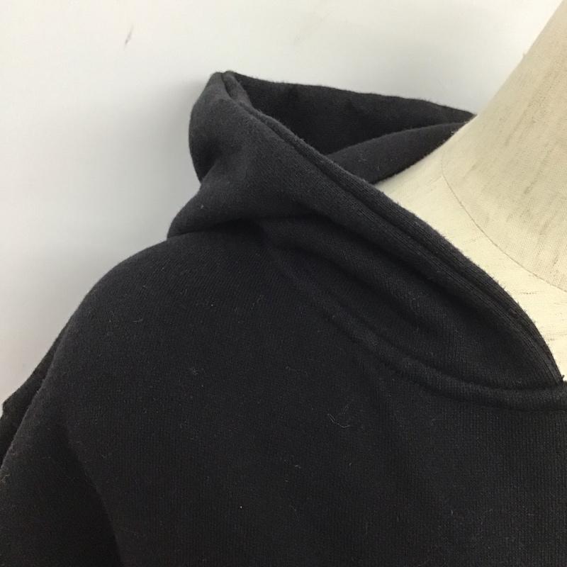 アズールバイマウジー AZUL BY MOUSSY パーカー 長袖 250CSZ80-014I V CUT OVERHOODIE M 無地 黒 / ブラック /  レディース USED 古着 中古 10128227