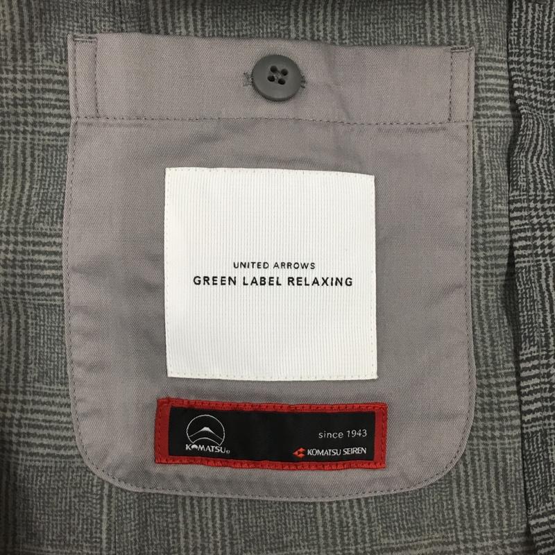 グリーンレーベルリラクシング green label relaxing ジャケット、上着 ジャケット、ブレザー 3222-199-2478 チェックジャケット サマージャケット S チェック 灰 / グレー /  メンズ USED 古着 中古 10120126