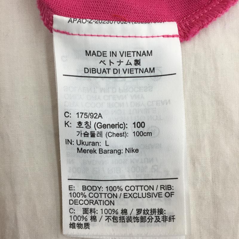 ナイキ NIKE カットソー 半袖 NIKE×JACQUEMUS ナイキxジャックムス スウッシュ Tシャツ FJ3478-653 L ロゴ、文字 桃 / ピンク /  メンズ USED 古着 中古 10148320