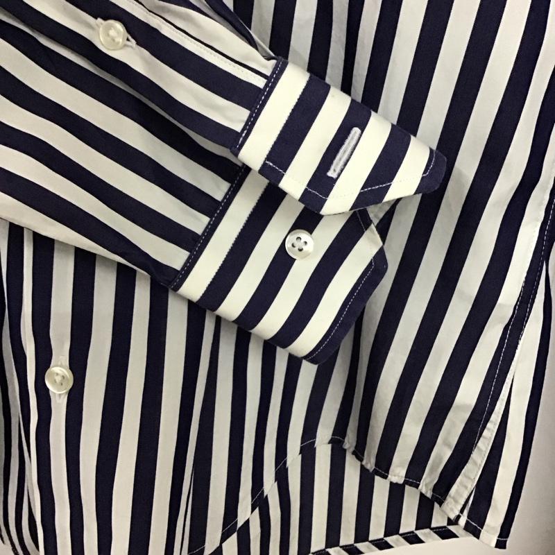 ザラメン ZARA MAN シャツ、ブラウス 長袖 長袖シャツ ストライプシャツ カラーシャツ S ストライプ 白 / ホワイト / X 紺 / ネイビー /  メンズ USED 古着 中古 10135478